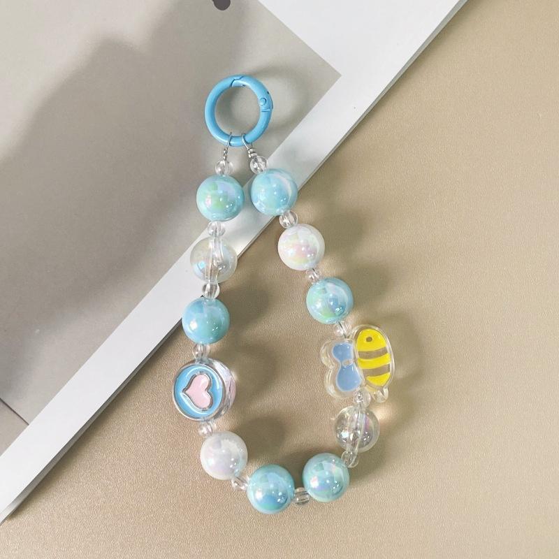 

Ремешок для мобильного телефона Ins Style Candy Color, цепочка для мобильного телефона, бусины на запястье, брелок для телефона, кулон A1