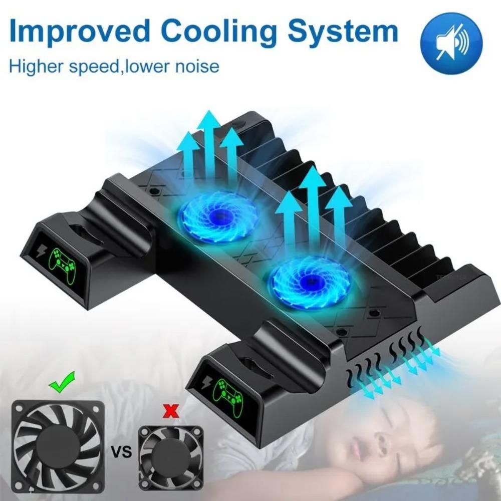 Support pour console de jeu Sony PS4 Playstation Play Station PS 4 Pro Slim Ventilateur Support Contrôleur Accessoires de Contrôle Station d'accueil de Base