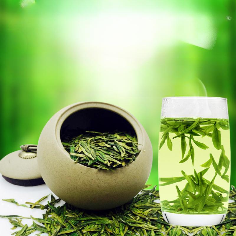 Té verde premium chino Dafo Long Jing Dragon Well, té Longjing, lata de 250 g