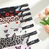 3Pcs Silk Seamless Women's Panties Sexy Flower Butterfly Briefs Fashion Leopard Bikini Female Letter Waist Comfortable Lingerie