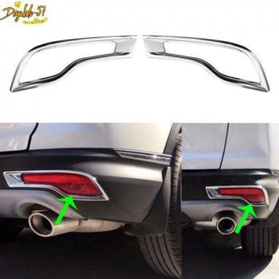 For Honda CR-V 2017- Chrome Tail Rear Bumper Reflector Fog lamp Cover Trim