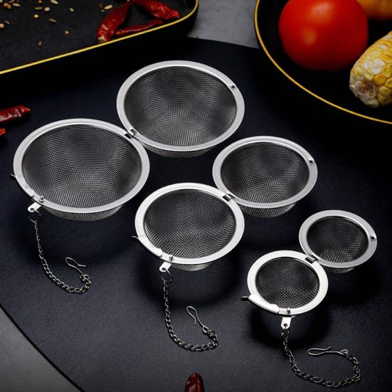 Infuseur à thé boule d'assaisonnement polyvalente en acier inoxydable boule de passoire à thé Durable pour le thé en feuilles et les épices