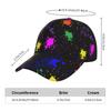 Colorful Paint Splatter Art Snapback Hat for Men Women Hip Hop Style Baseball Cap Adjustable Trucker Sun Hat