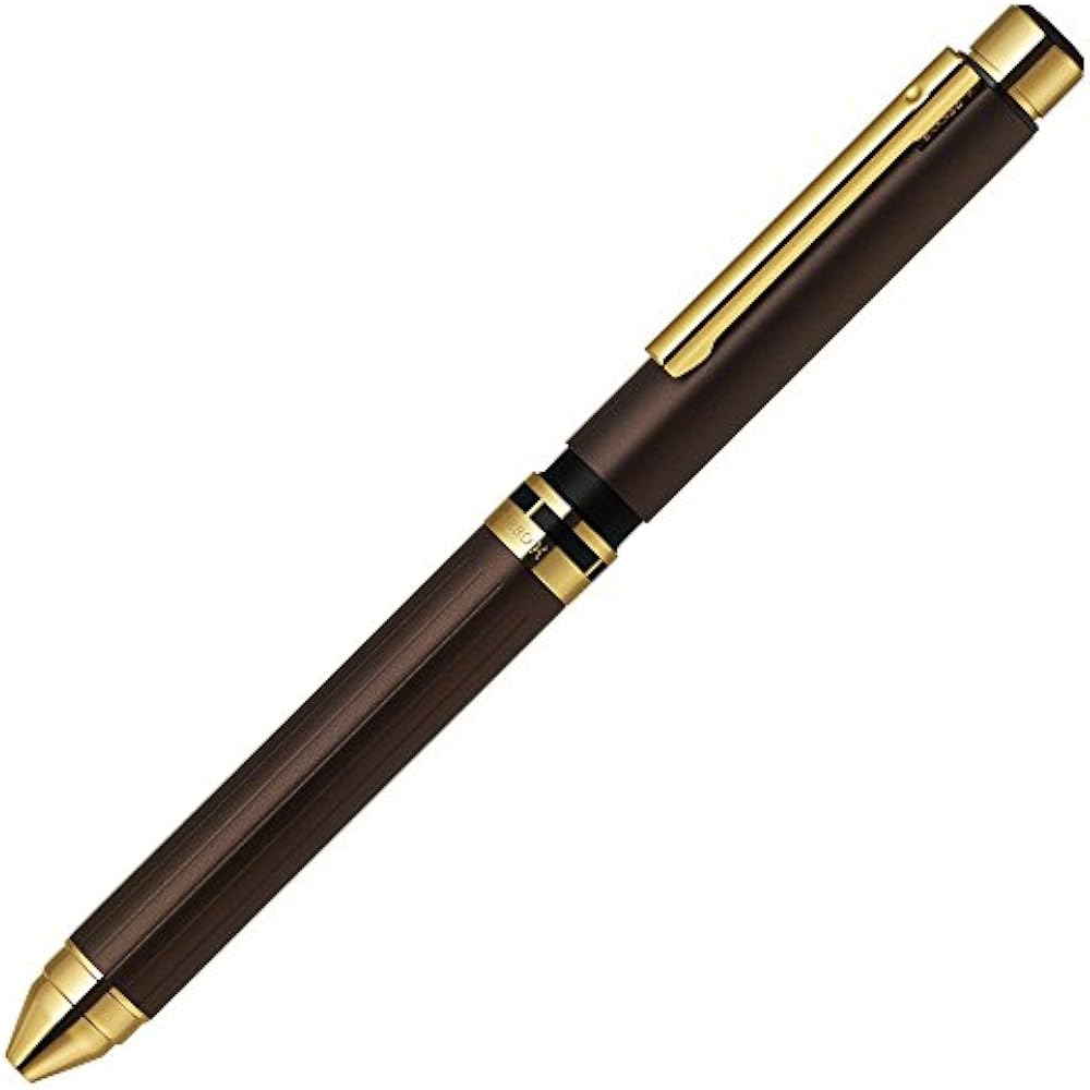 Zebra SB21-C-EG Premium TS10 Multi-function Pen Sharbo X Brown Gold