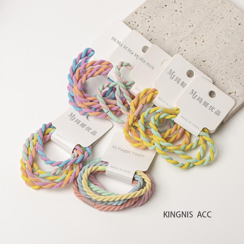 Spring & Summer 2025 Hair Accessories Collection: High-Elasticity Rubber Band Hair Ropes & Headbands for Women