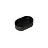 50Cm Wide, Rectangular Washbasin with Striped Pattern, Without Faucet, Black