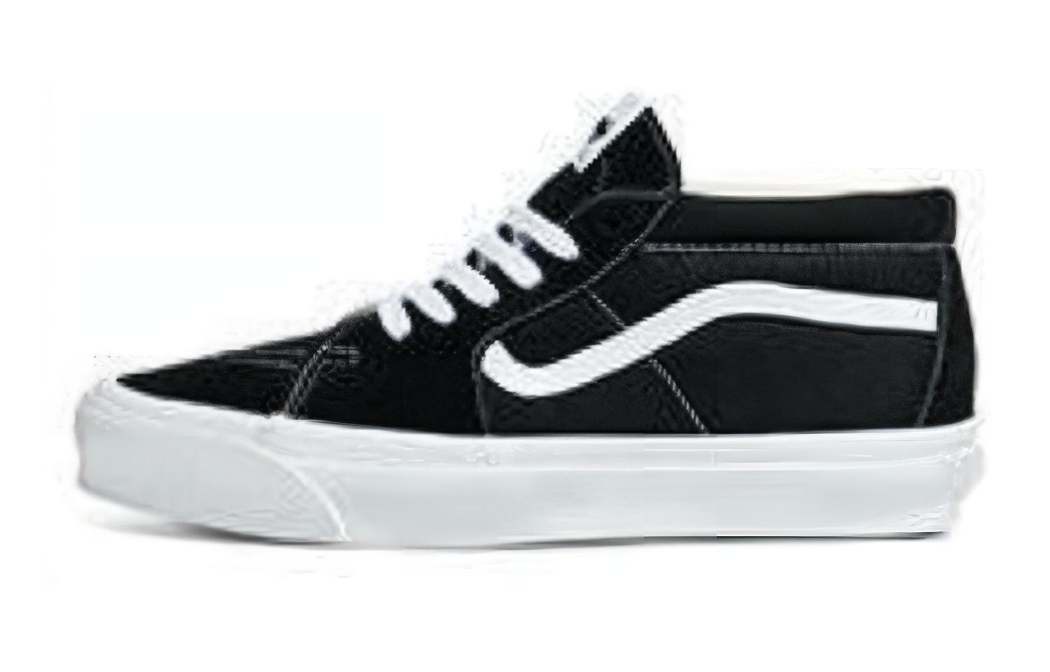 Sk8 Vans-Mid Reissue 83 Lx  Black White  VN000CQQBA2 35