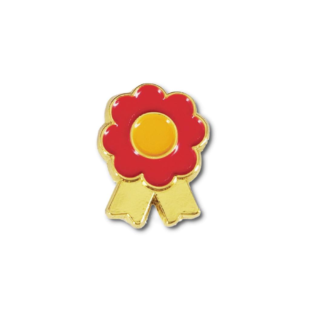Little safflower badge, star brooch, excellent class straightforward-A student full score badge, reward badge, medal wholesale