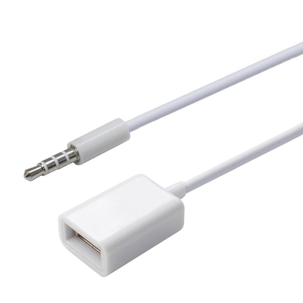 Universal 3.5mm USB To AUX Converter Connection Cord Suitable for Vehicle Sound Music Playback Connecting Stereo Sources