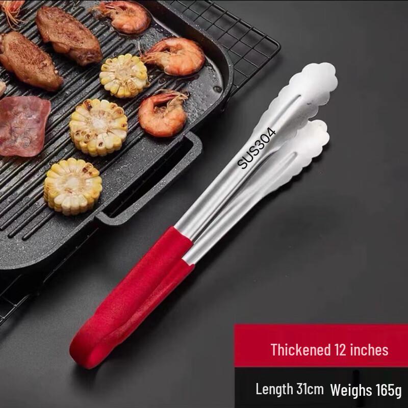 304 Stainless Steel Food Tongs