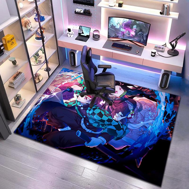 Japanese manga artist Koyoharu Gotouge's Demon Slayer carpet is suitable for living room and bedroom doormats office balcony decorative rugs H9