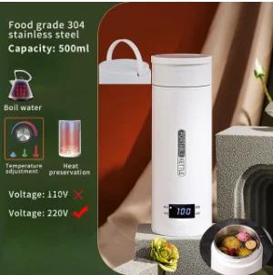 

110V/220V Travel Electric Portable Tea Coffee Kettle Water Boiler Auto Shut-Off & Dry Protect Stew Boil Cup 500ml US голубой воды