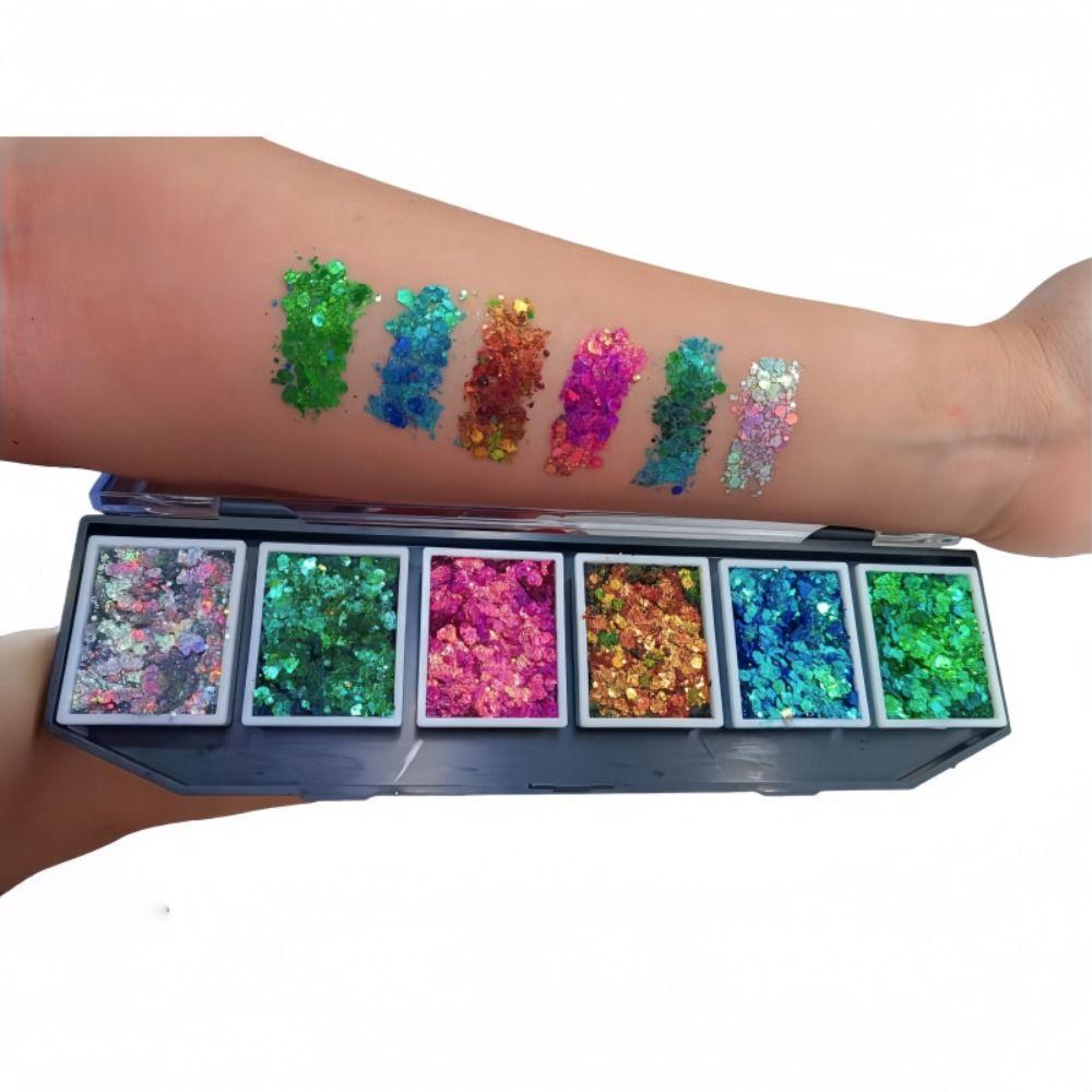 Quick Drying Glitter Palette Lightweight Face Glitter New Design Color Shifting Glitter