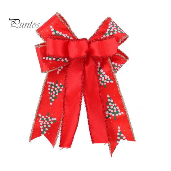 

Рождественские банты, украшения ручной работы, рождественский венок, бант, верхушка для дерева, деревенская подарочная коробка, бант, декор для дома в стиле «фермер» красный