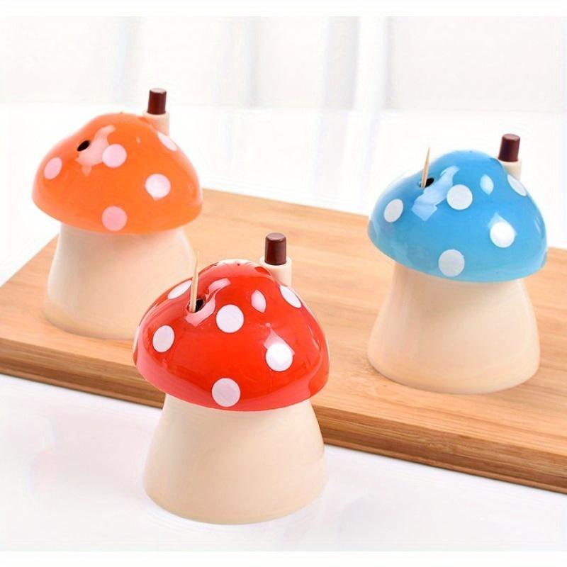 

1pc Creative Mushroom-Shaped Pop-Up Toothpick Holder, Toothpick Stand