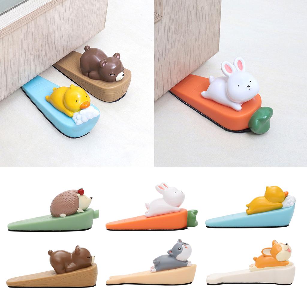 Cartoon Door Stoppers Door Wedge Finger Protector Animal Pattern Door Block Fun & Functional Home Accessories Parts