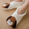 Women's Cartoon Coral Fleece Floor Socks - Soft Slipper Socks & Bare Leg Sleeves for Home, Christmas, or Sleep