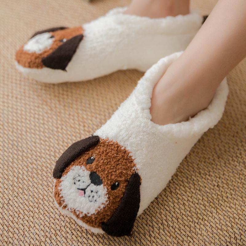 Women's Cartoon Coral Fleece Floor Socks - Soft Slipper Socks & Bare Leg Sleeves for Home, Christmas, or Sleep
