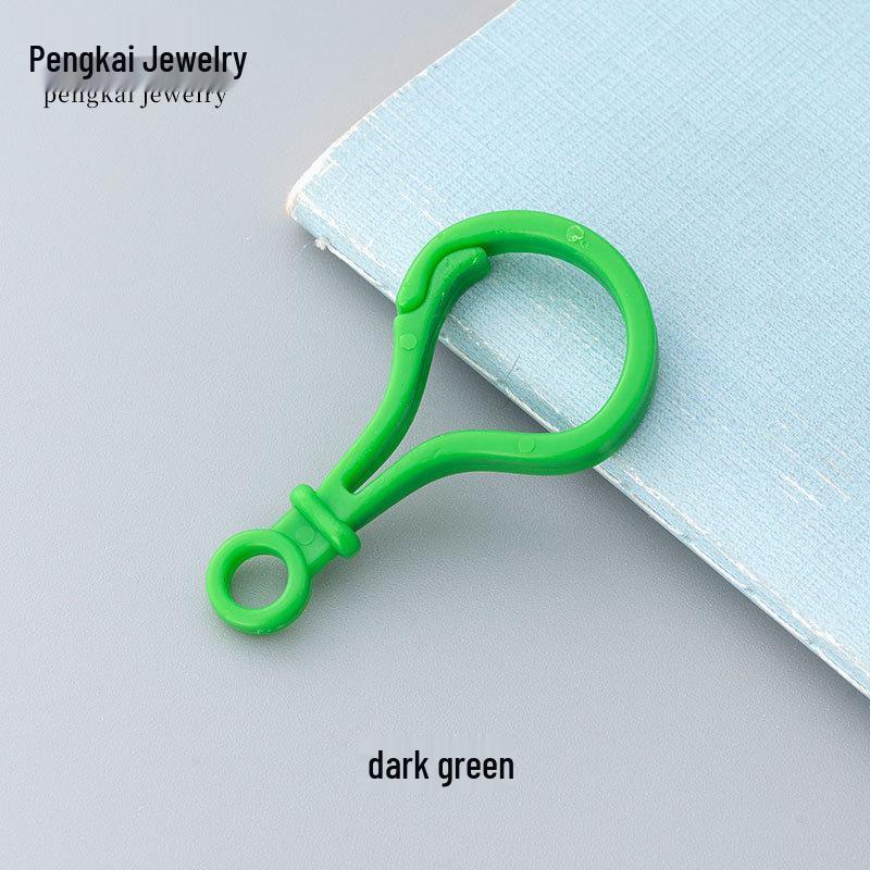 DIY Jewelry Accessories: Candy Color Plastic Buckle Set (Question Mark, Bag, Light Bulb, Gourd).