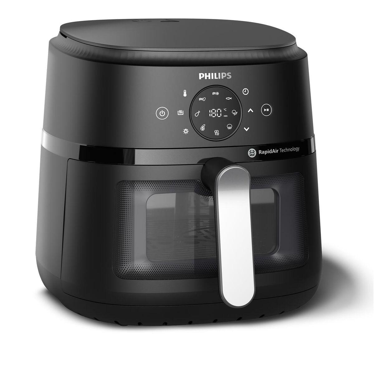 Philips NA231/00 Heißluftfritteuse 6,2L 1700W Schwarz/Silber schwarz