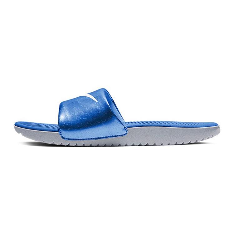 (GS) Nike Kawa Slide Blue White Slippers Kids 819352-400 EU 40