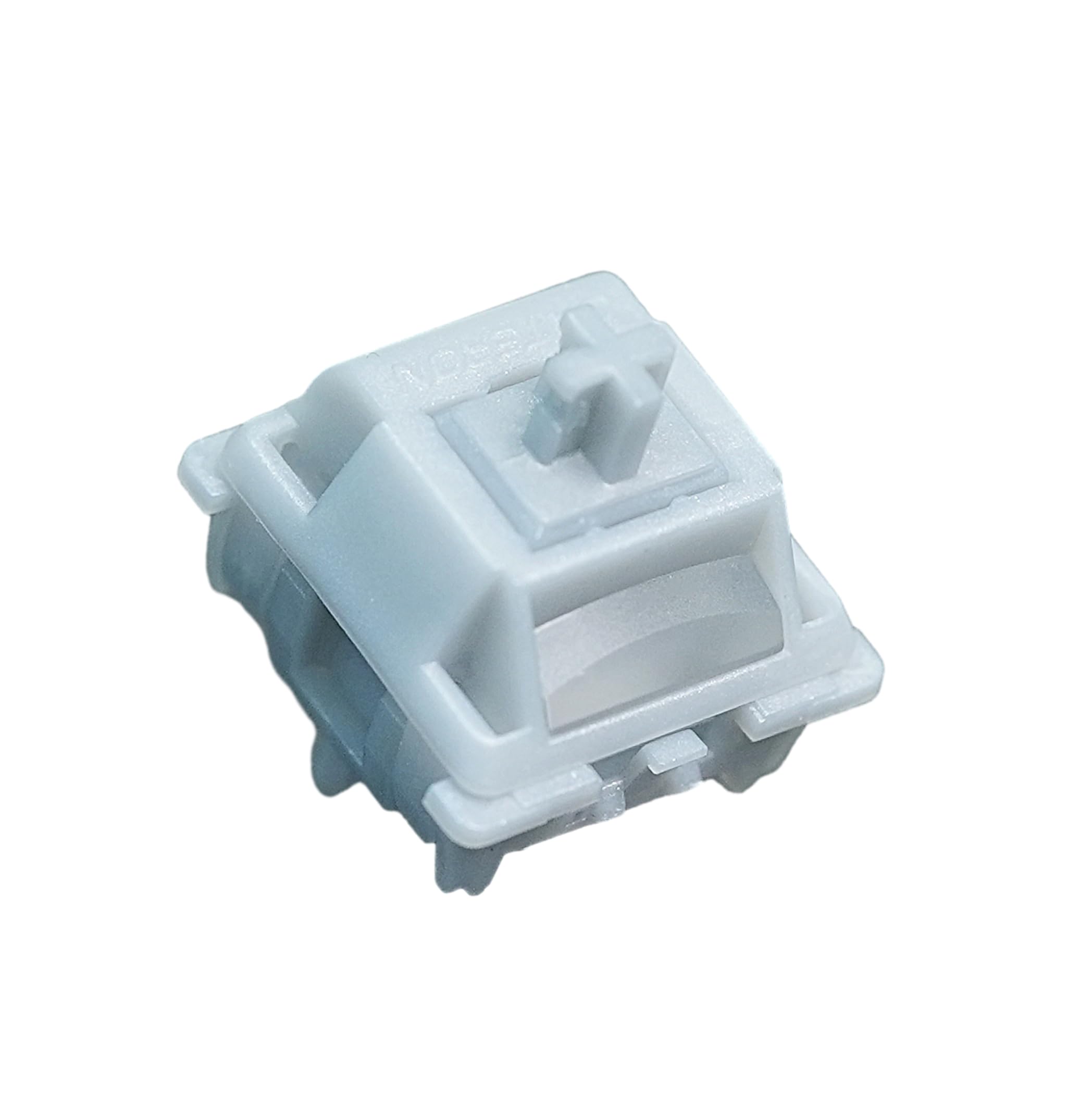 

GATERON Smoothie Silver Keyboard Linear RGB LED 5 Pin Factory Prilv 45gf Full POM Key Switch for MX Mechanical Keyboard Switch, (105pcs) срібний