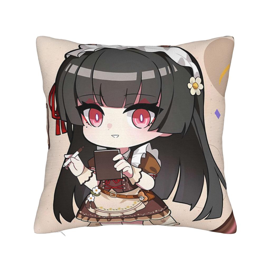 Pillow Cover Wuthering Waves Chisa  Cute Funny Pillow Case For Living Room Sofa Pillowcases
