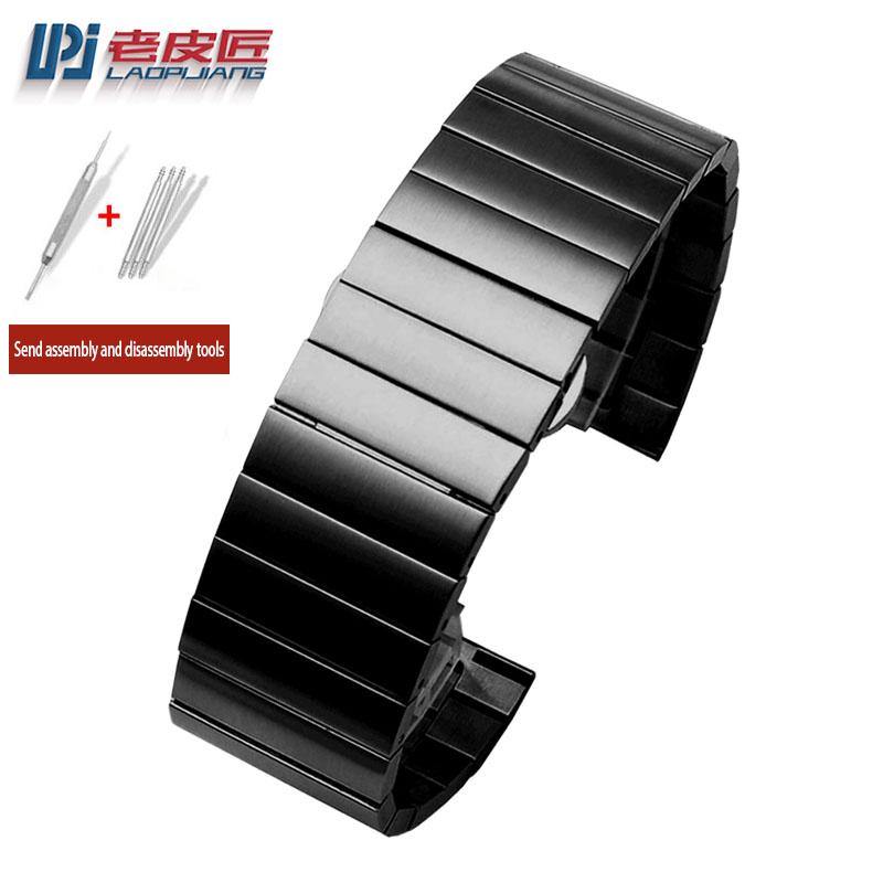 Bracelet de montre en acier inoxydable 24 26 27 28 30 mm pour D-iesel pour DZ4316 DZ7395 DZ7305 P-anerai bracelet de montre homme Fixation de table