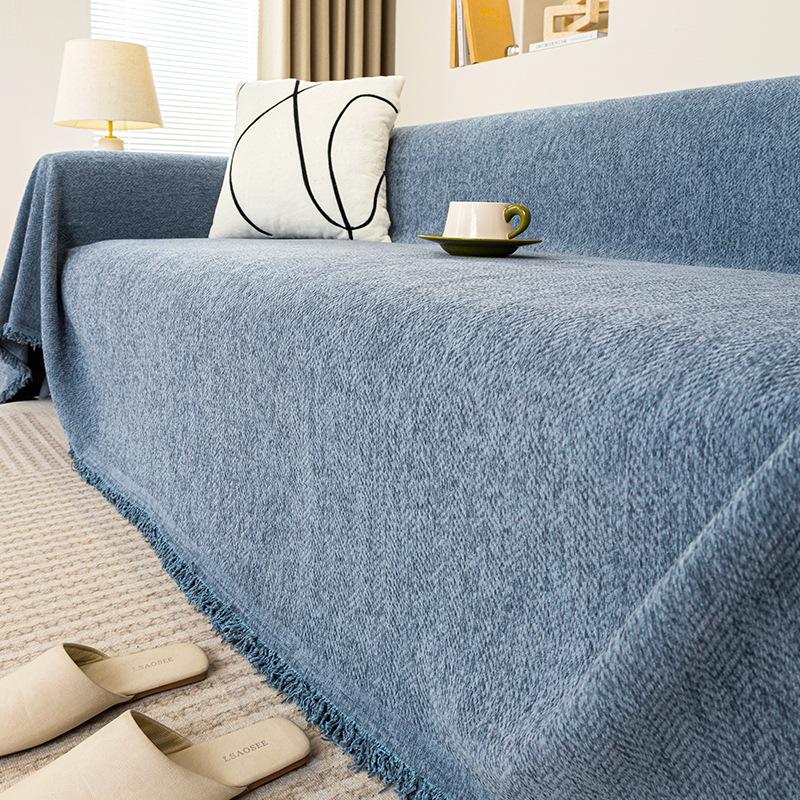 

2025 новый водонепроницаемый чехол на диван из шенилла, ткань-полотенце, нескользящий и устойчивый к царапинам от кошек, универсальный для четырех сезонов, всеобъемлющий универсальный чехол 180*130cm