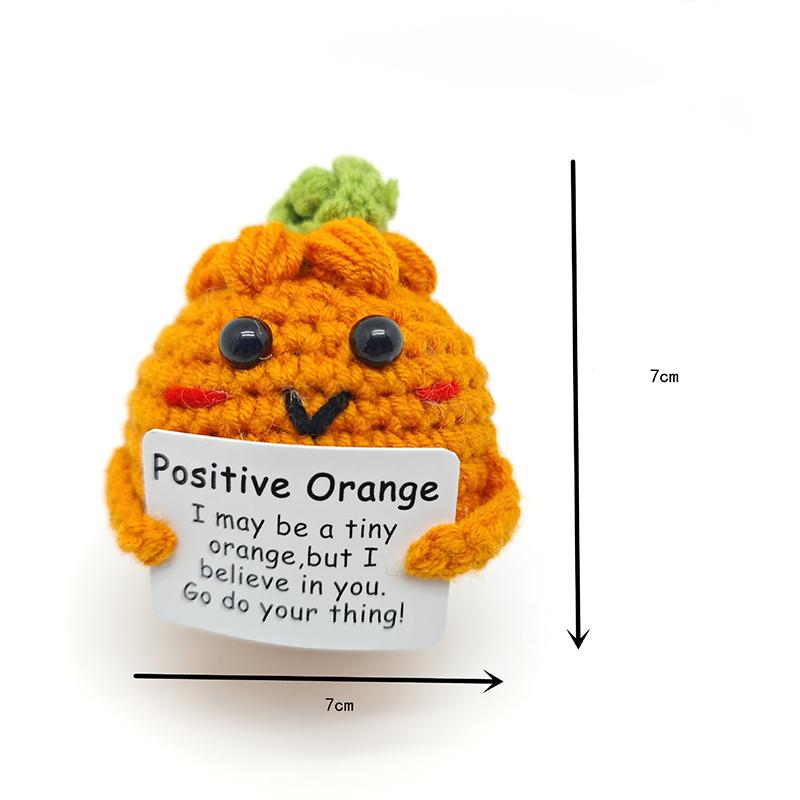 Cute Healing Handmade Weaving Pendant Funny Positive Energy Vegetable Fruit Doll Ornament Cartoon Decoration