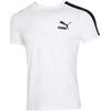 Puma Contrast Color Block Printed Knit Round Neck Short Sleeve T-Shirt Men Tops White 532291-02
