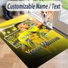 Custom Text Printed Rug Cristiano Ronaldo Non Slip Floor Carpet For Home Room Decor