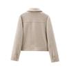 Women's Zipper Jacket Coat New Winter Long Sleeve Pocket Outerwear Coat Short Street Elegant Women's Jacket