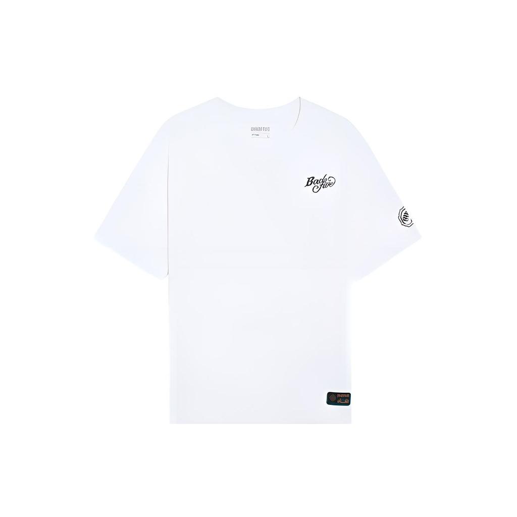 Li-Ning Anti-Wu Herbal Warfare Series Letter Print Short Sleeve T-Shirt Men Tops White AHSS725-1
