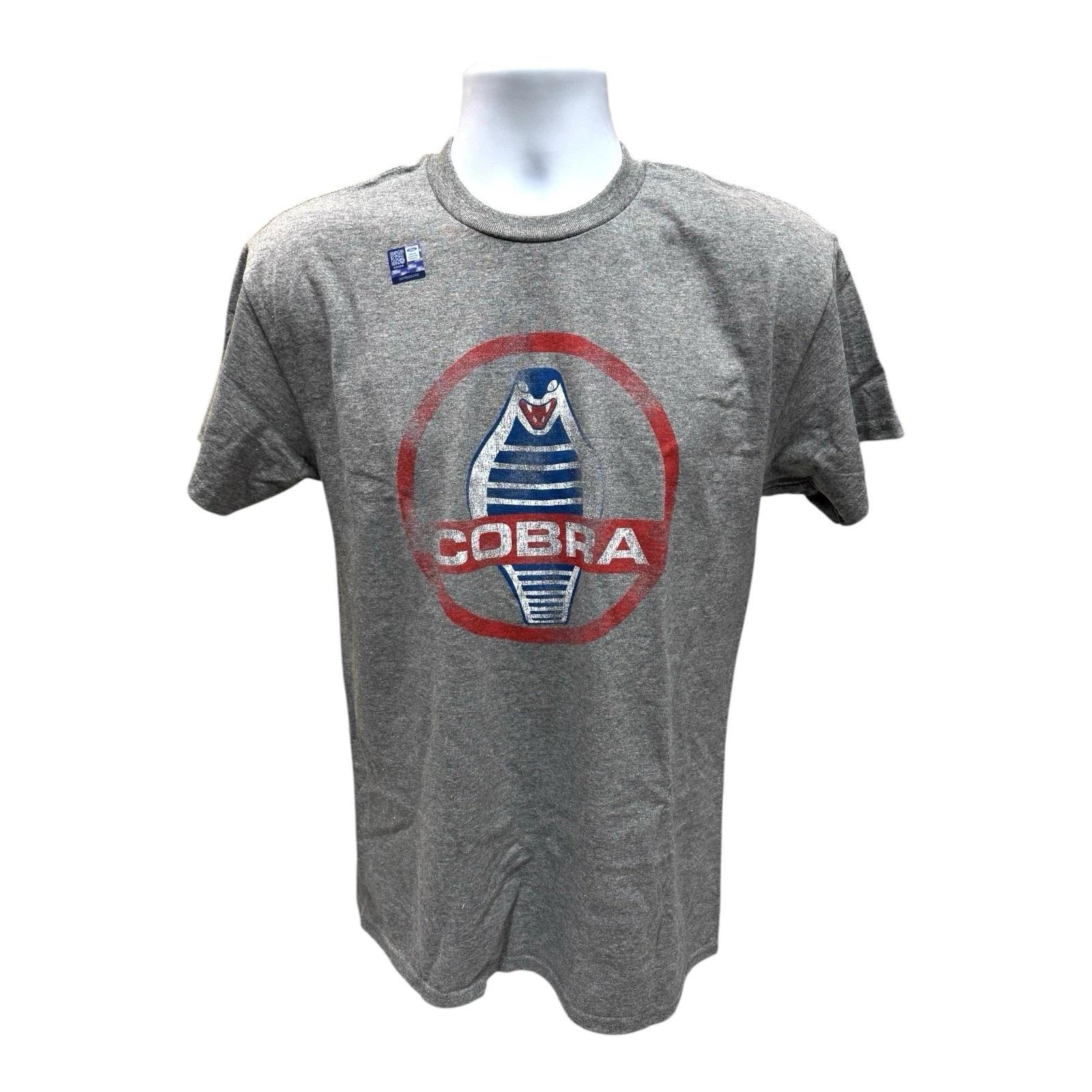 Shelby Cobra Snake Logo Gray T-Shirt S