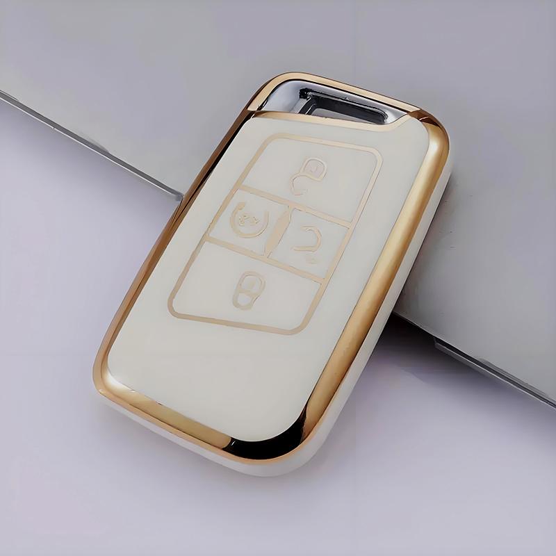 For Volkswagen VW Atlas Tiguan Golf 7 Magotan 2018 TPU Smart 5 Buttons Key Case Cover Remote Shell Fob Holder Protector Keychain
