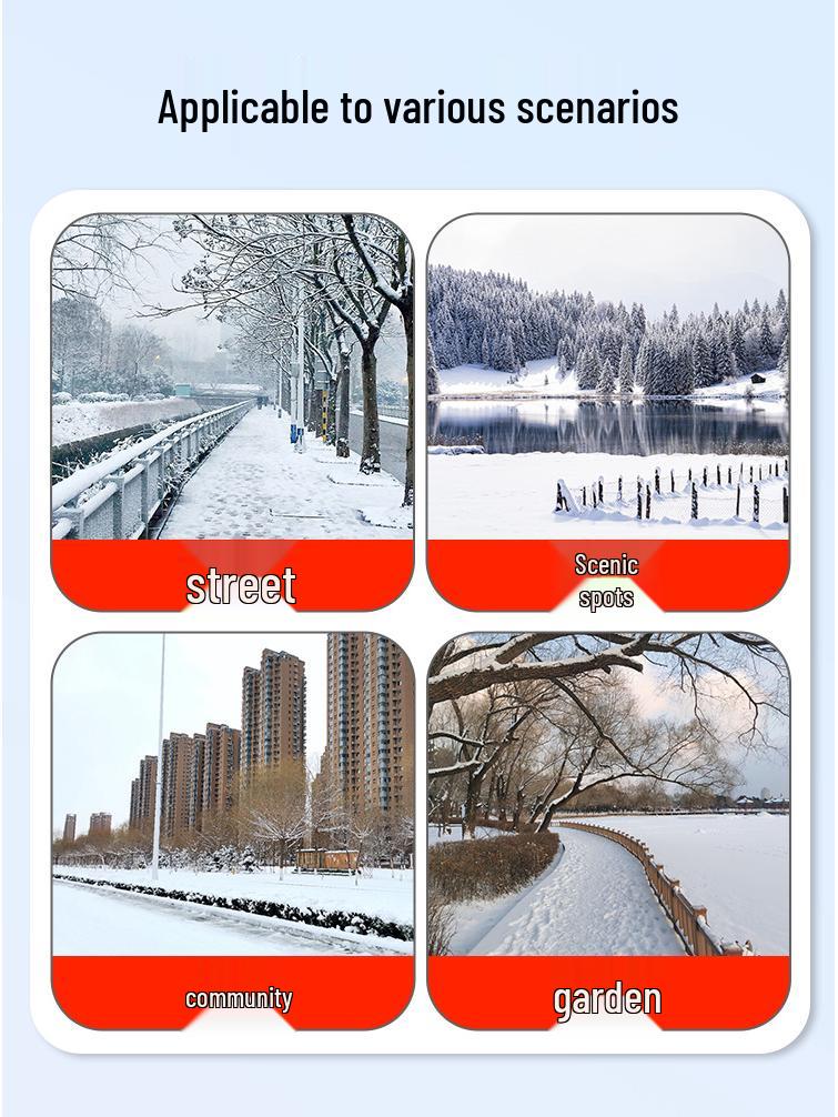 Jiaolong Spiral Snow Sweeper: Efficient Hand-Push Road Snow Removal Equipment