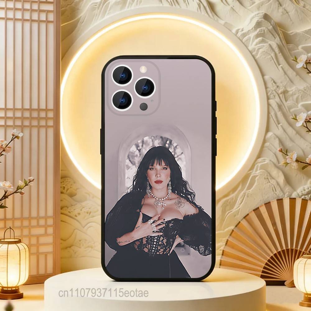

Singer H-Halsey Phone Case For iPhone 17,16,15,14,13,12,11,Pro,Max,Plus,E,Air,Mini Protective Black Cover iPhone12PROMAX