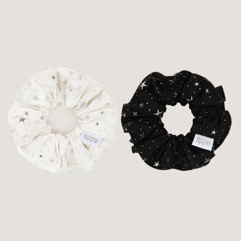 

sloppipie Серебряный звездный скрач [белый, черный] white