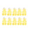 10pcs Resin Candy Color Bear Charms Pendant Beads for Necklace Bracelet Jewelry Making