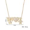 Necklace Women'S Creative Micro-Set Zircon Boys And Girls Pendant, Elegant Love Necklace Couple Gifts
