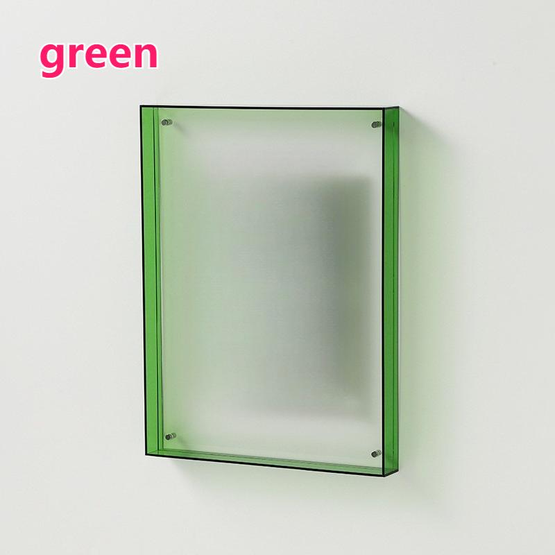 Colorful Acrylic Photo Frame Table Wall Hanging Ins Transparent Acrylic Picture Frame Poster Display Stand Home Ornaments Decor