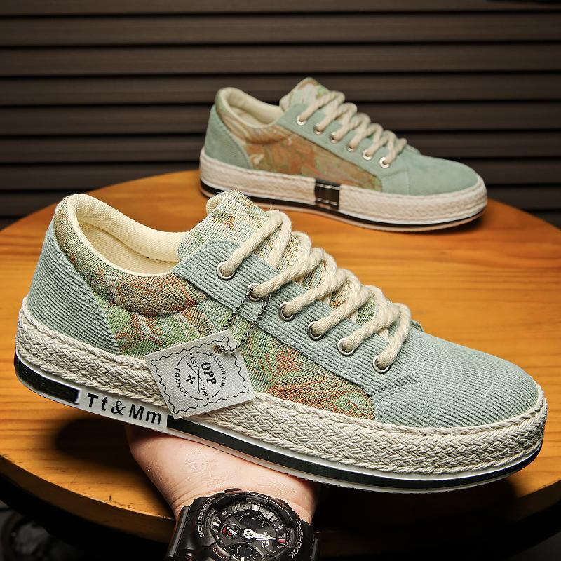 Látkové boty nová podzimní ležérní plátěné boty lasagne tenké trendy boty