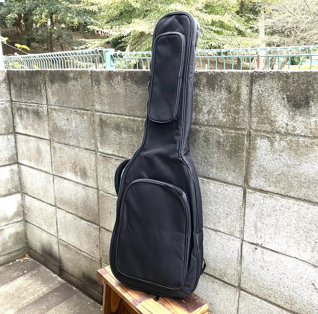 Yaonkaku 15mm Sponge Professional Electric Guitar Black 103x36x7cm Semi-Hard Case, Nylon,