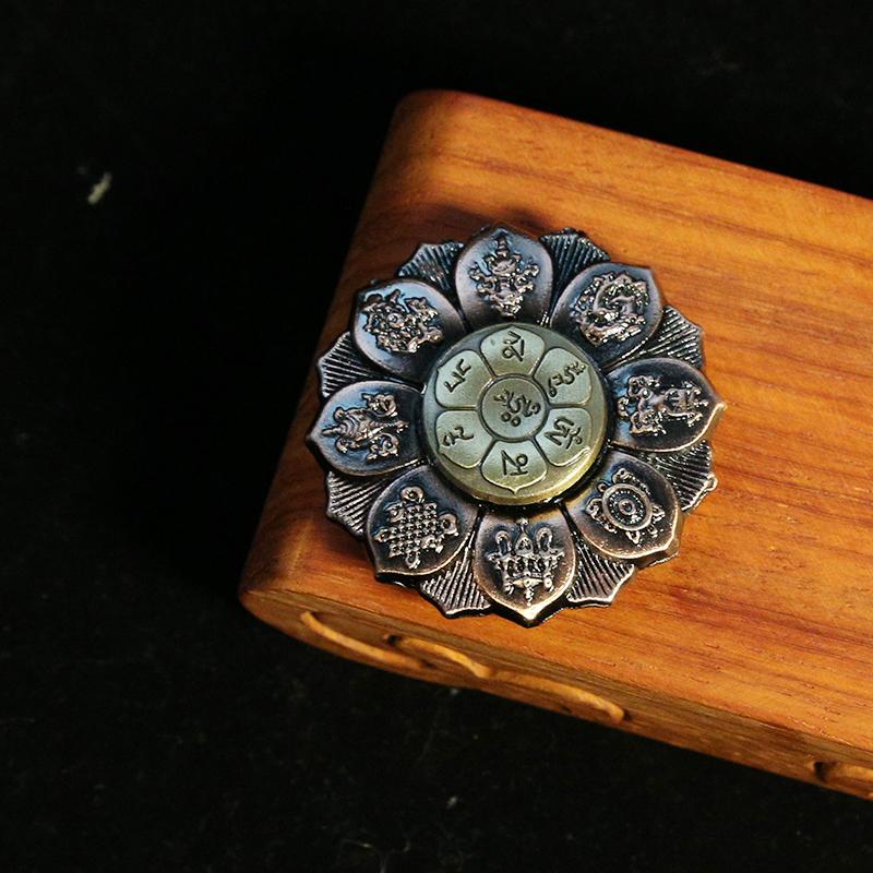 Lotus Flower Fidget Spinner Metal Hand Spinner for Autism Rotation Anti Stress Toys Fidget Toys Kids Children Gifts