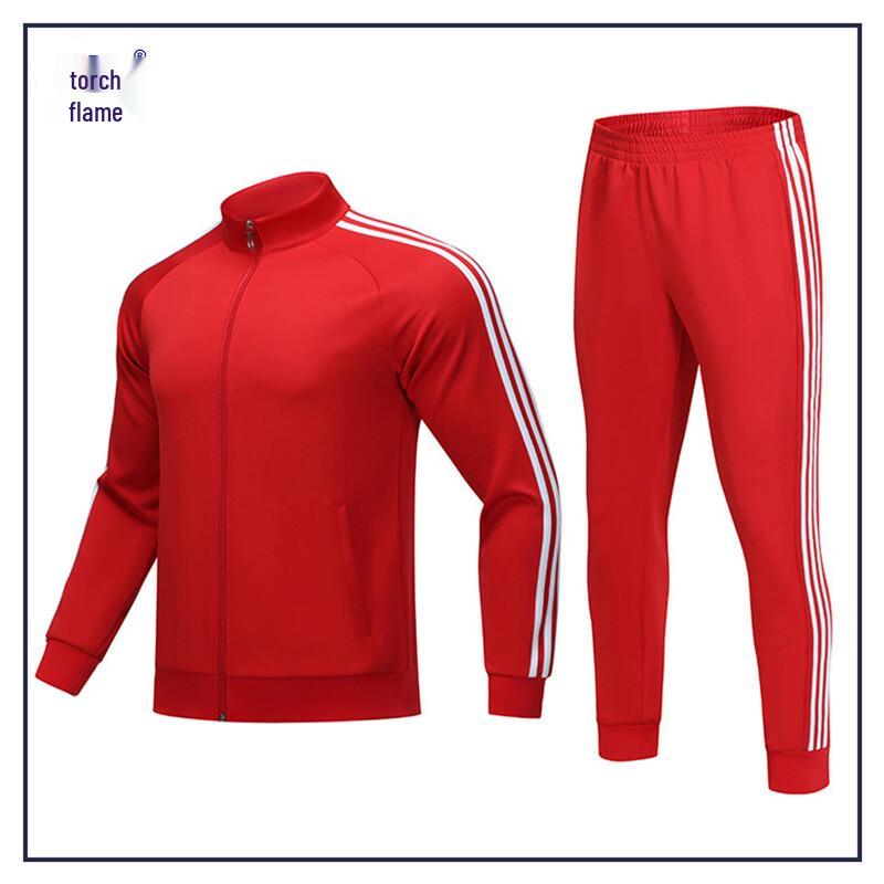 Juyan Unisex Stand-Up Collar Half-Zip Tracksuit Set XL