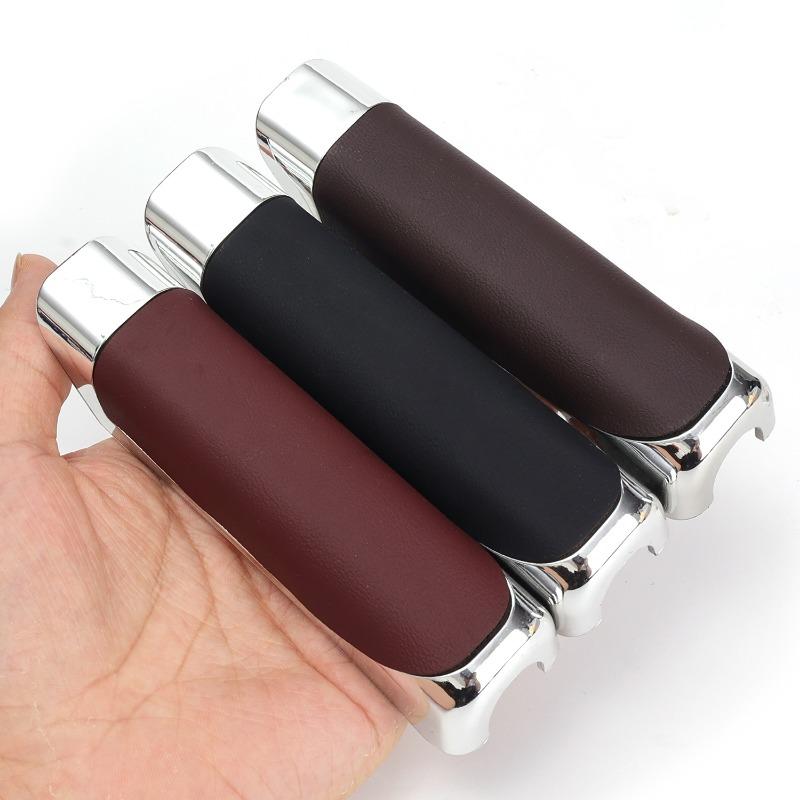 Universal Leather PU Car Decoration Anti-slip Handbrake Covers Auto Gear Shift Collars for Honda Toyota VW Hyundai Accessories