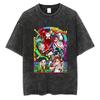 Dandadan Shirt Vintage Washed Unisex Oversized Anime Streetwear Soft Cotton Short Sleeve Tee Gift Clothing Tops 2026 Hot Sale