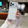 Crossbody Lanyard Shockproof Case For iphone 17 Air 16 16E 15 14 13 12 11 Pro Max Plus Silicone Soft TPU Clear Back Cover