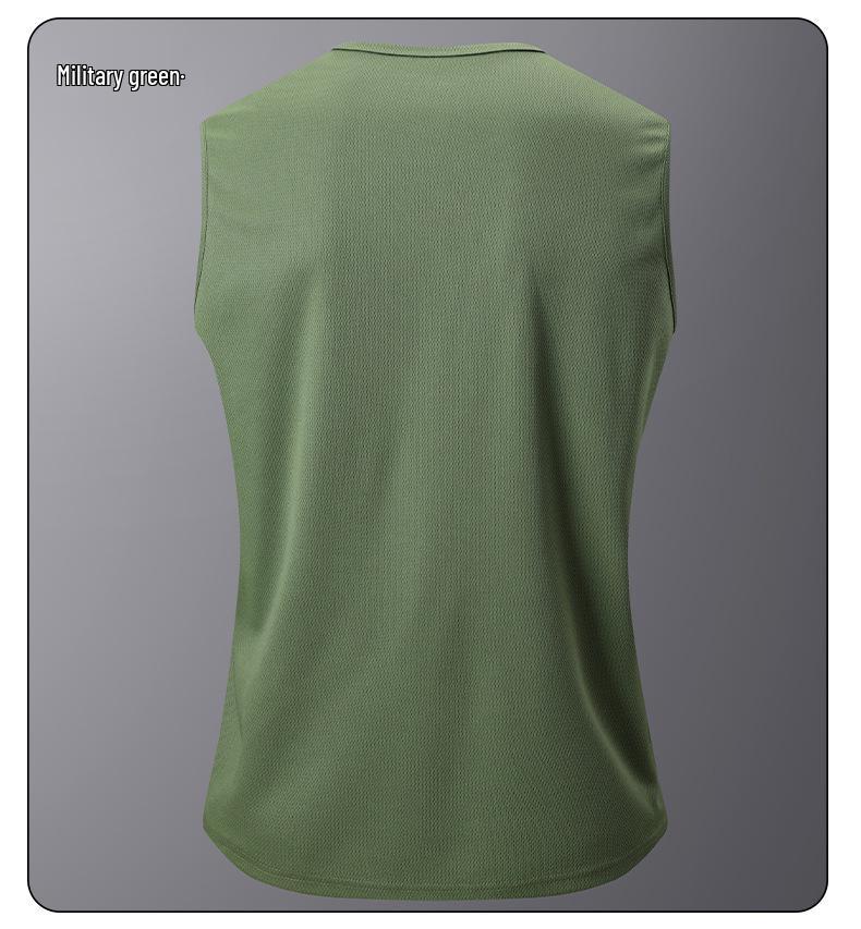 Men's Summer Outdoor Quick-Dry Sleeveless Fitness T-shirt
